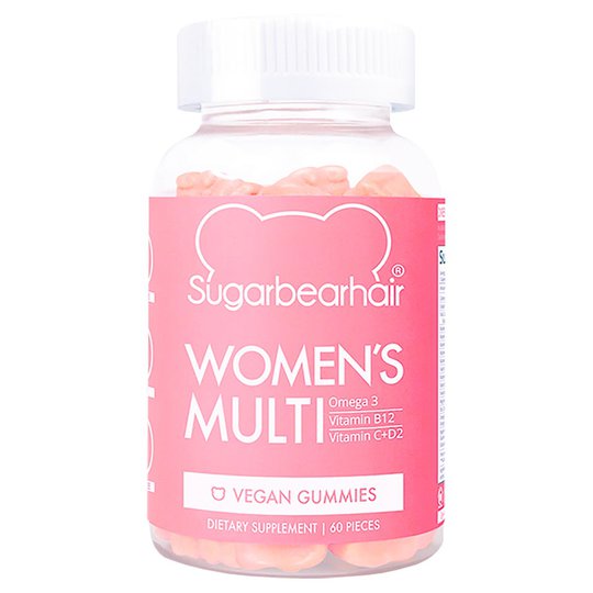Women's multivitamin, 60 st Sugarbearhair Ravintolisä