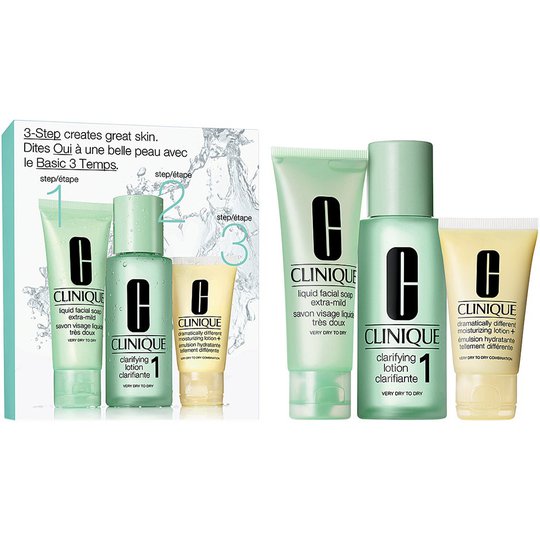 Clinique 3-Step Skin Care Intro Set, Skin Type 1, Clinique Ihonhoitopakkaukset