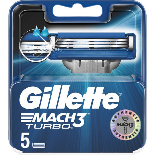 Mach3 Turbo Razor Blades, Gillette Partahöylät ja partaterät