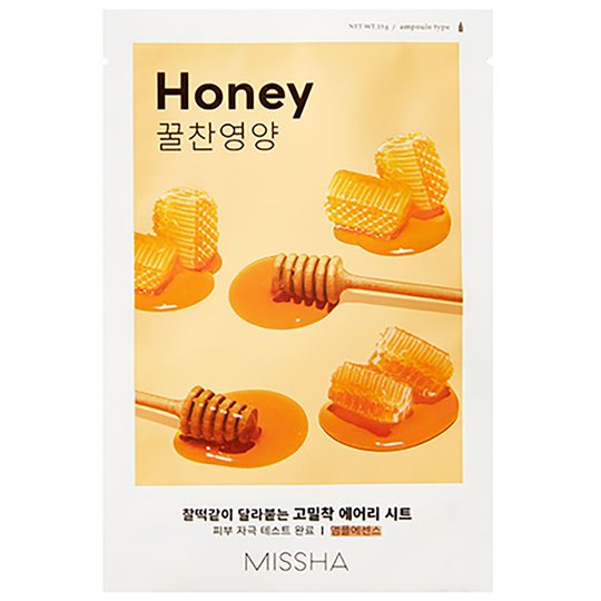 Airy Fit Sheet Mask (Honey), 19 g MISSHA K-Beauty Kasvonaamiot