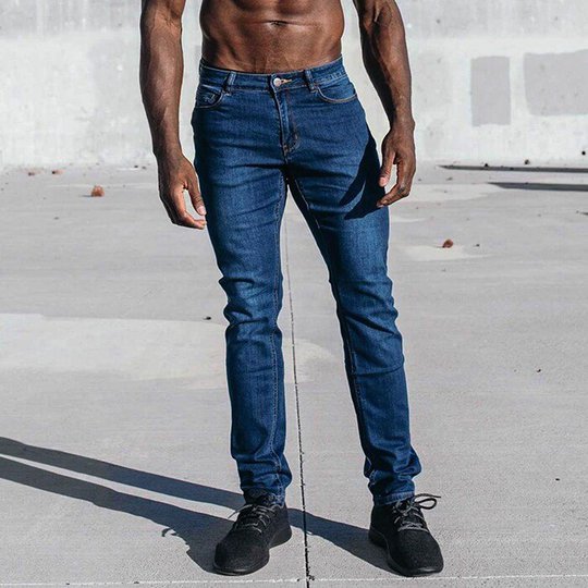 Men's Straight Athletic Fit, Medium Wash