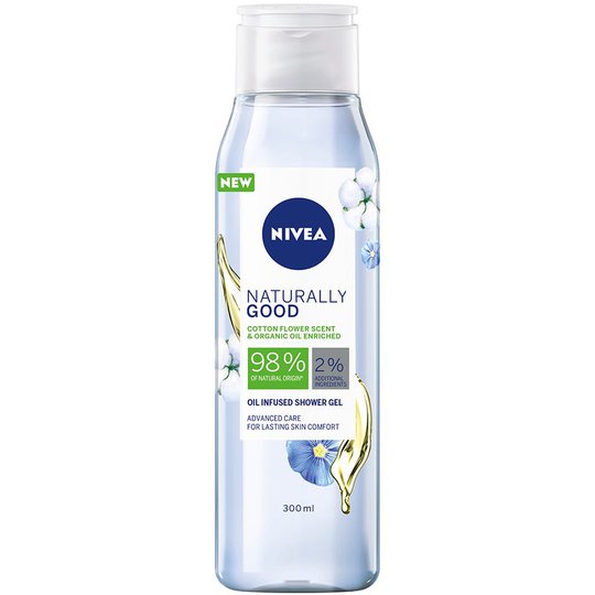 Naturally Good Cotton Flower Shower, 300 ml Nivea Saippuat
