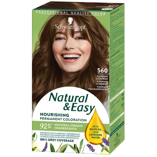 Natural & Easy, Schwarzkopf Ruskeat hiukset