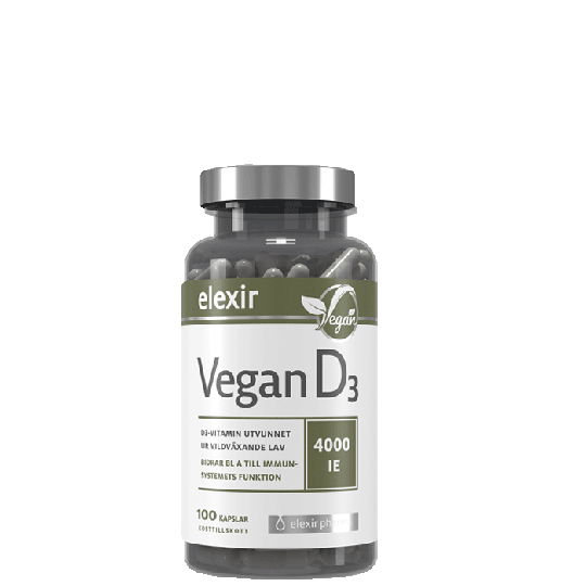 D3-vitamin Vegan, 100 kapselia