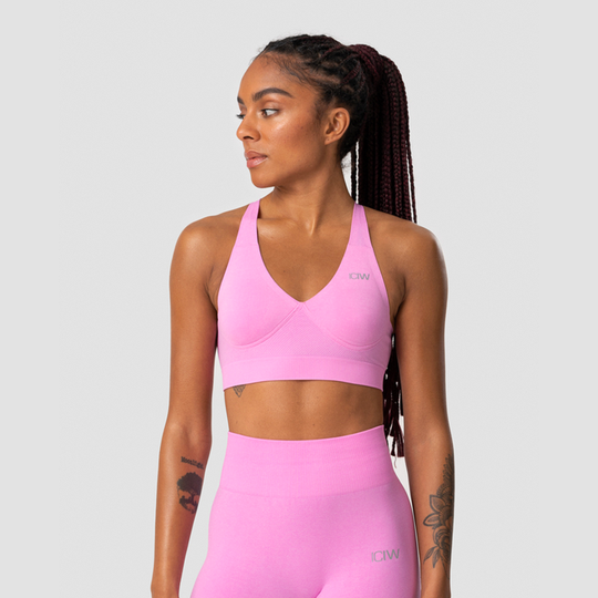 Define Adjustable Sports Bra, Pink Melange