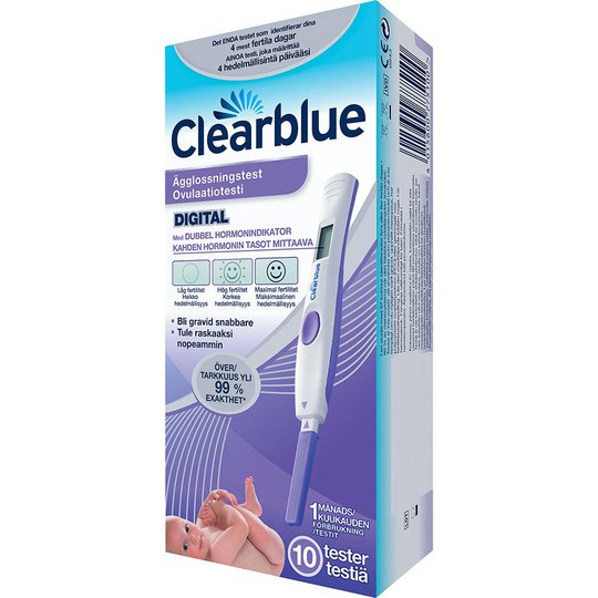 Digital Advanced Ovulation Dual Hormone Test, Clearblue Raskaustesti