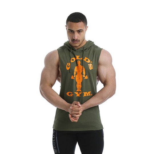 Golds Gym Drop Armhole Sweat, Army