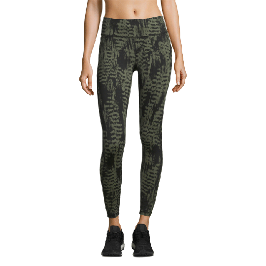 Iconic Printed 7/8 Tights, Survive Dark Green
